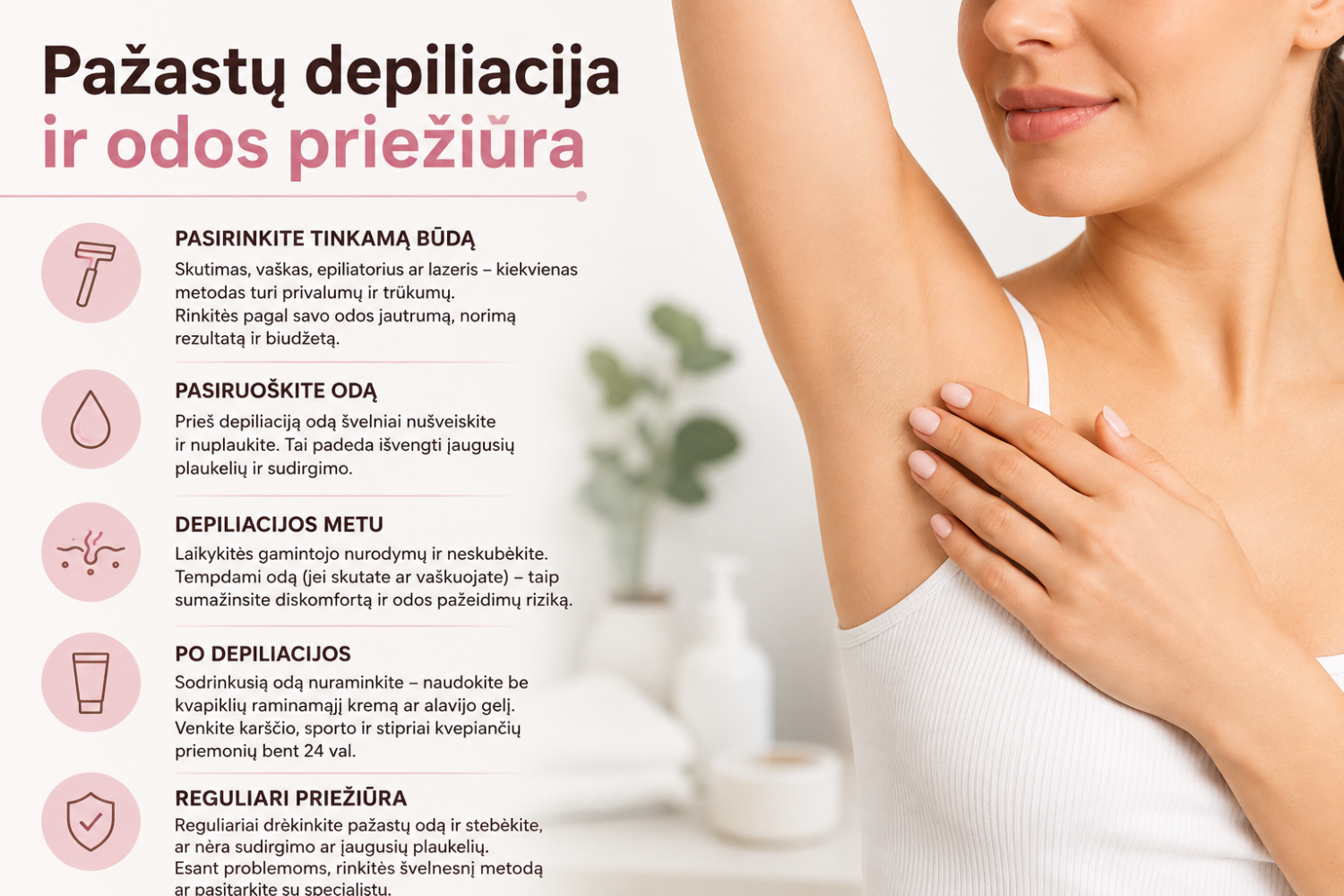 Pažastų depiliacija