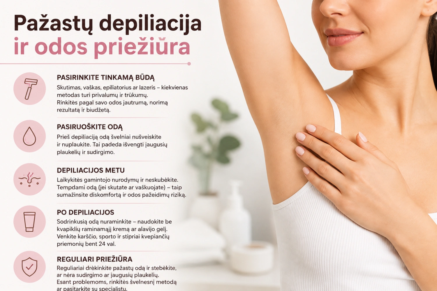 Pažastų depiliacija