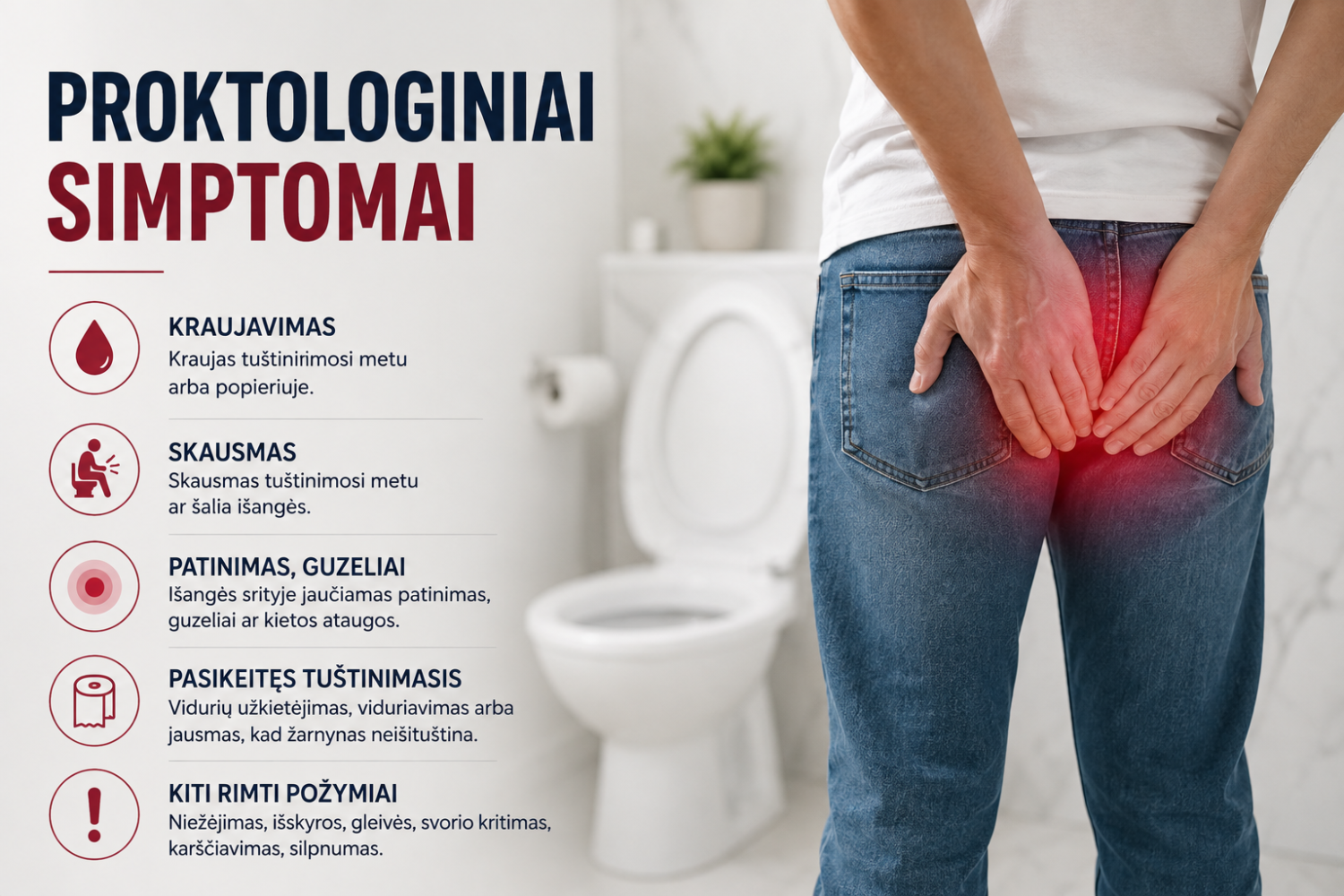 Proktologiniai simptomai
