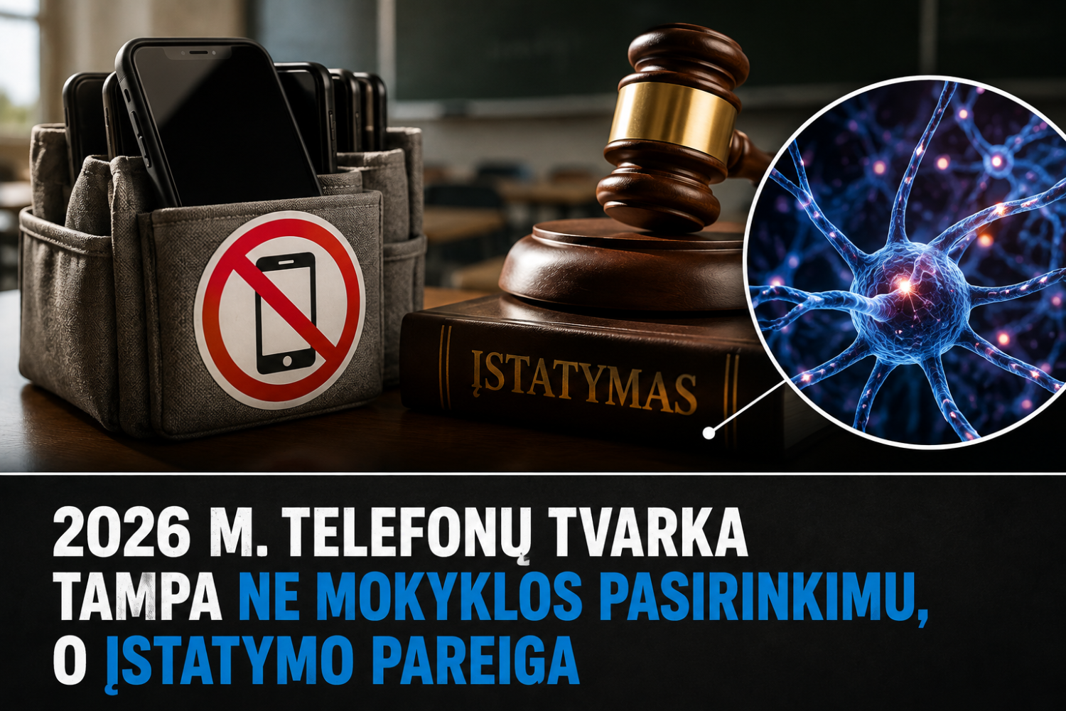 telefonu tvarka mokyklose nuo 2026 m rugsejo 1 d kas keiciasi